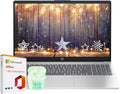 HP 15.6" Business Laptop with Microsoft Office 365 with Copliot AI, Quad-Cores Intel Processor, Windows 11, PLUSERA Earphones, Natural Silver (Natural Silver, 16GB RAM)