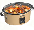 HOMECOOKIN Slow Cooker, Extra Large 10 Quart Programmable Slow Cookers, Dishwasher Safe Glass Lid & Crock, Kitchen Appliance for Families and Gatherings, Brown