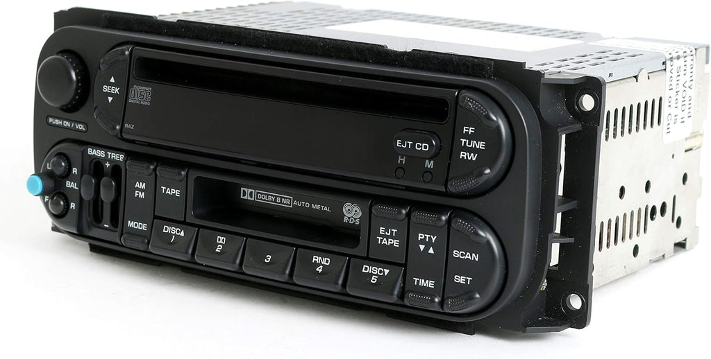 Dodge Jeep Chrysler 02-06 AM FM CD Cassette w Bluetooth Music P05091605AC - RAZ (Renewed)