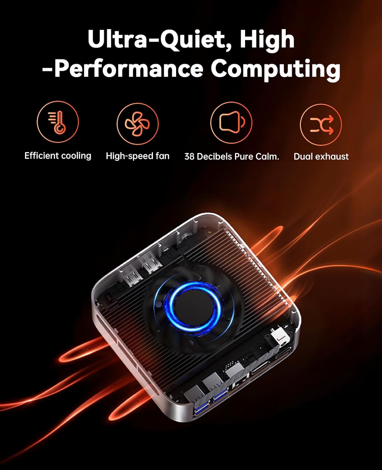 ACEMAGICIAN M1 Mini PC AMD Ryzen 7 7735HS 24GB LPDDR5 512GB PCle SSD Mini Computers(8C/16T, up to 4.75GHz), Windows 11 Pro Radeon 680M 4K Triple Display Desktop Computer 3.2Type-C/LAN 2.5G/BT5.2/WiFi6