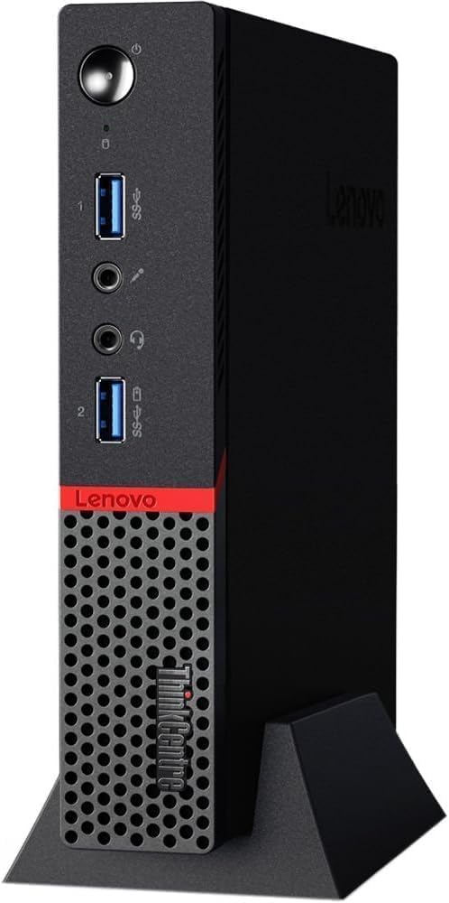Lenovo ThinkCentre M900 Tiny Desktop PC, Intel Core i5-6500, 8GB RAM, 250GB SSD, Keyboard and Mouse, USB WiFi, USB Bluetooth, Windows 11 Home (Renewed)