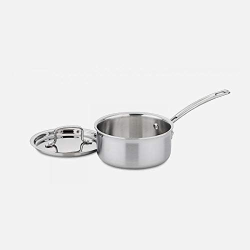 Cuisinart MultiClad Pro Stainless Steel 2-Quart Saucepan with Cover & MultiClad Pro Stainless Steel 1-1/2-Quart Saucepan with Cover