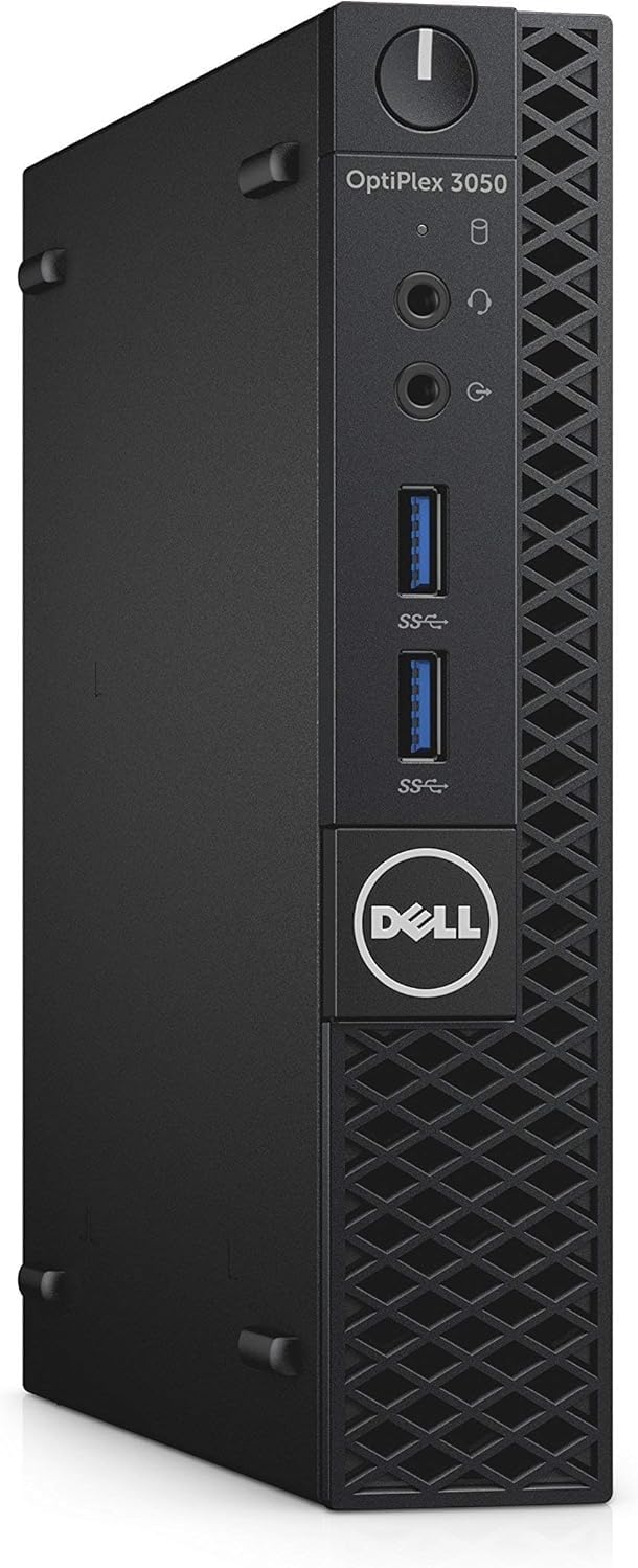 Dell OptiPlex 3050 Micro Form Factor Desktop Computer, Intel Core i5-7500T, 8GB DDR4, 256GB Solid State Drive, Windows 11 Pro (Renewed)