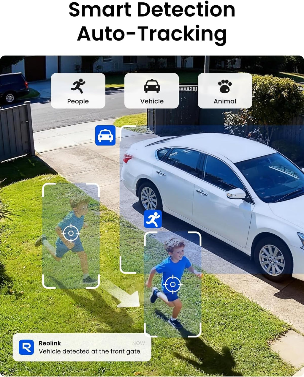 REOLINK 5MP Solar Security Cameras Wireless Outdoor, 360° Pan Tilt Auto-Tracking, Smart AI Detection, Up to 1TB Local Storage, 2.4/5GHz Dual-Band WiFi, Home Hub Mini with 2X Argus PT + Solar Panel