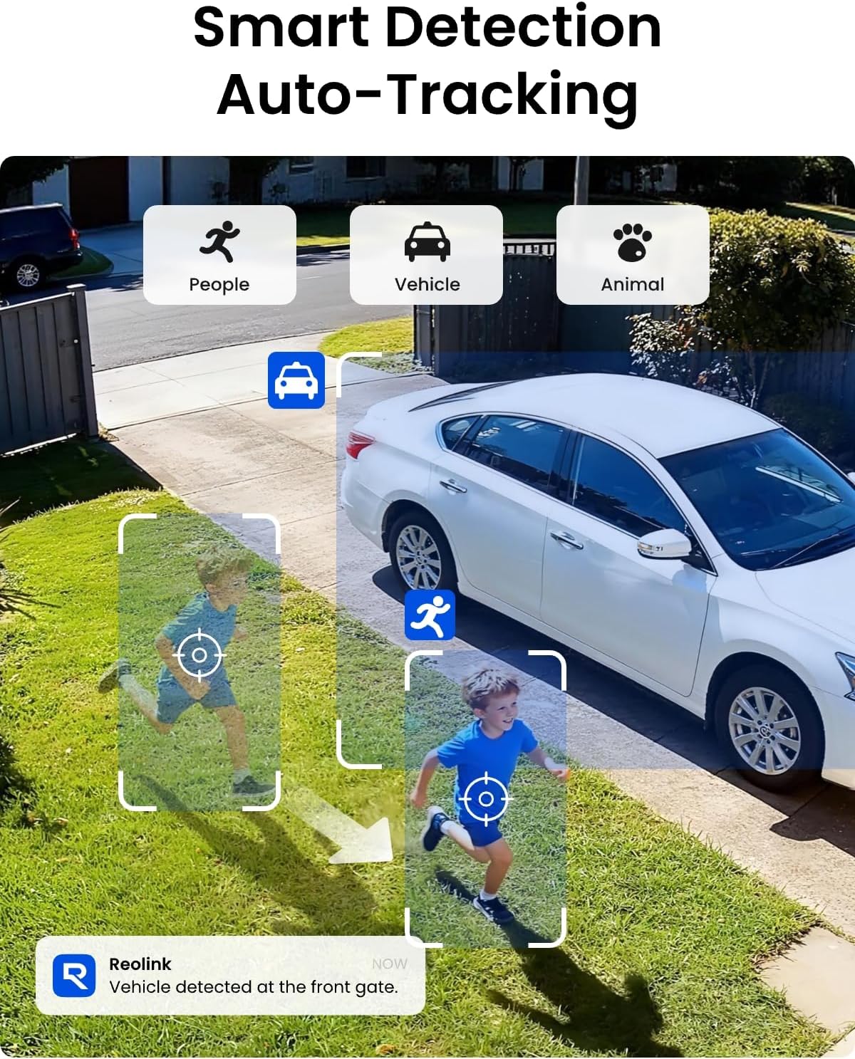 REOLINK 5MP Solar Security Cameras Wireless Outdoor, 360° Pan Tilt Auto-Tracking, Smart AI Detection, Up to 1TB Local Storage, 2.4/5GHz Dual-Band WiFi, Home Hub Mini with 2X Argus PT + Solar Panel