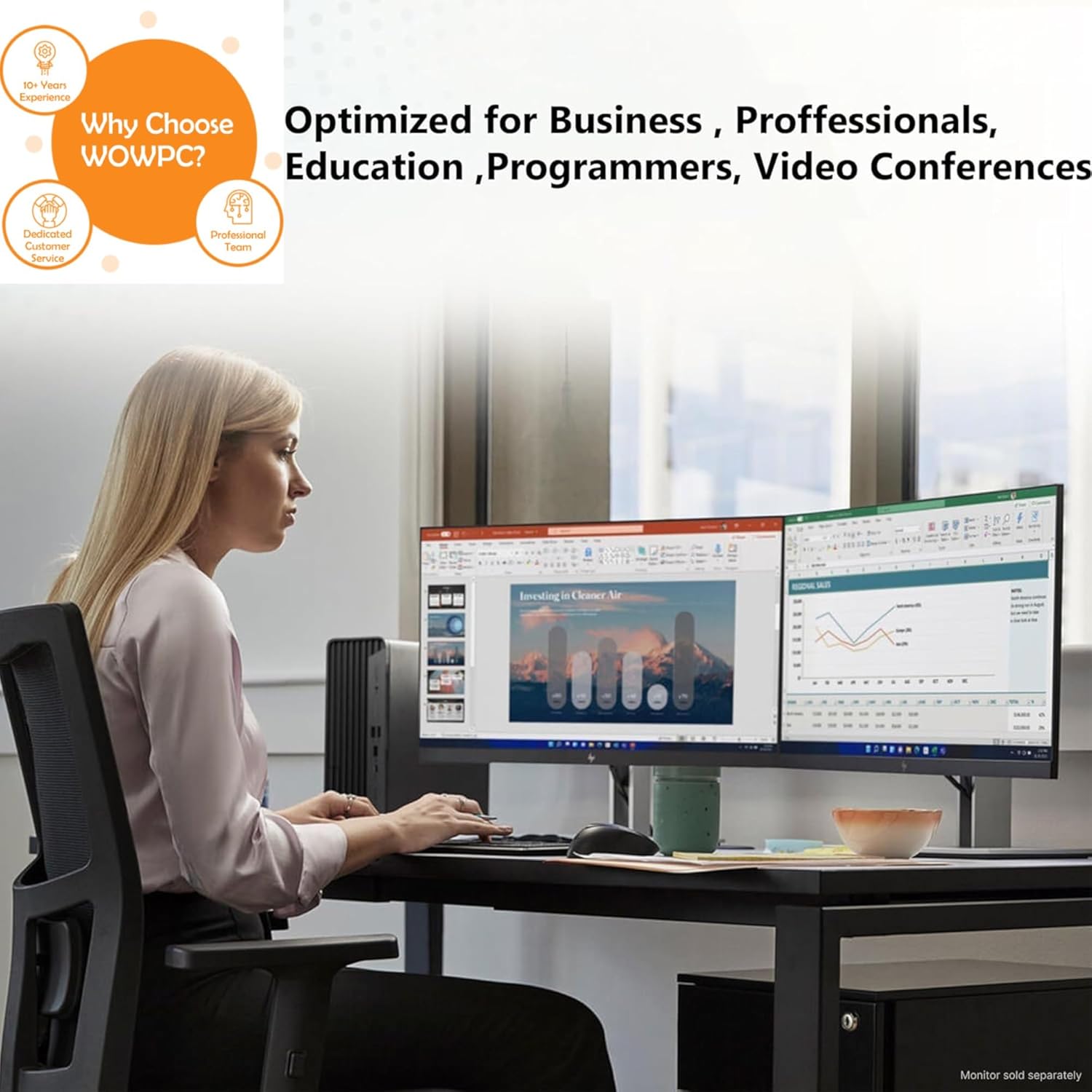 HP ProDesk 400 G9 SFF Business Desktop Computer, Intel CPU, Dual 4K Display Support, USB-C, HDMI, RJ-45, Wi-Fi, Wired Keyboard & Mouse, Windows 11 Pro (8GB RAM | 256GB SSD)