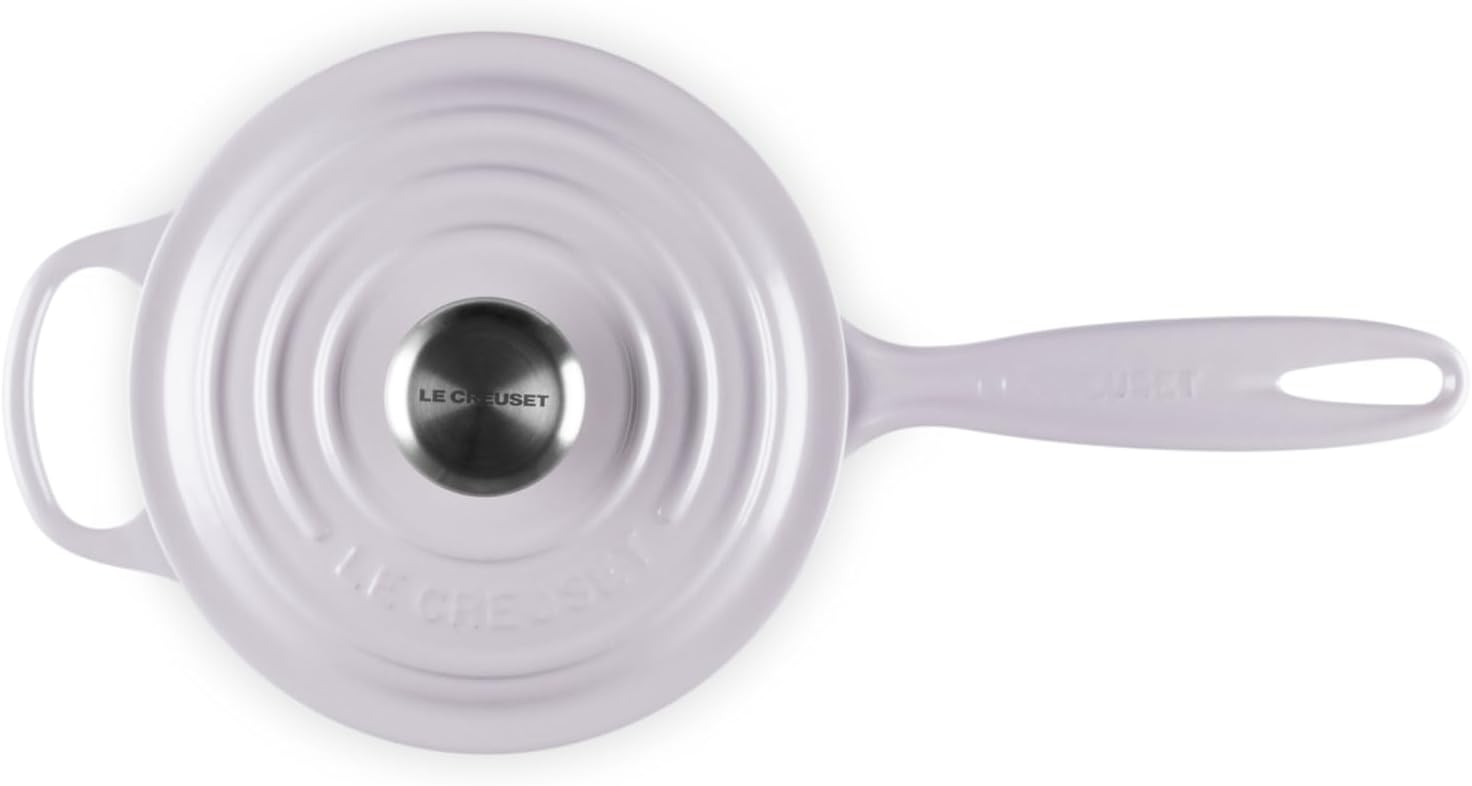 Le Creuset Enameled Cast Iron Signature Saucepan, 1.75 qt., Shallot