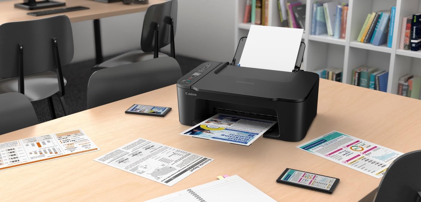 Canon PIXMA TS3720 - Wireless All-in-One Home Office Printer, Copier, Scanner, Mobile Friendly, Black