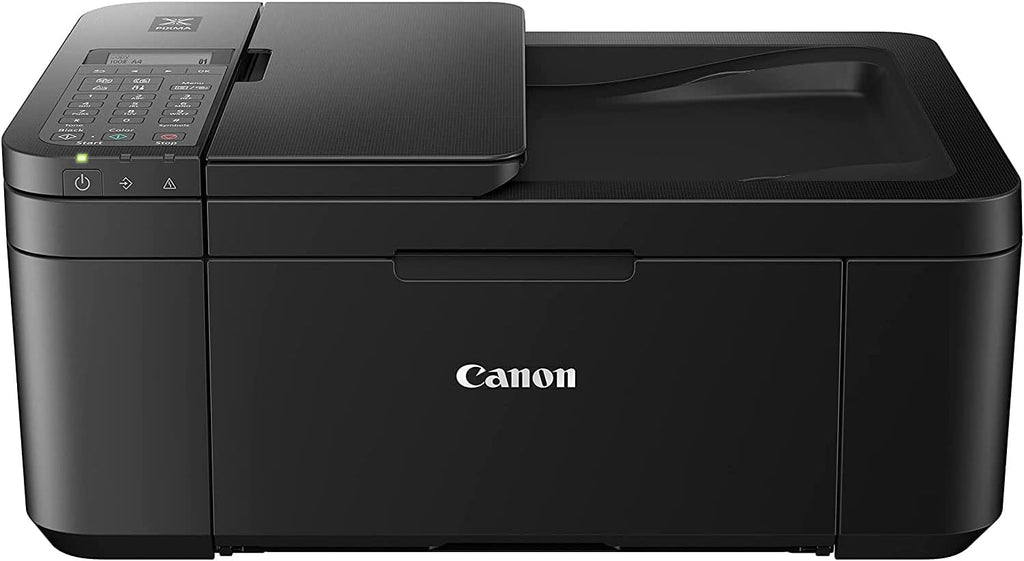 Canon PIXMA TR4720 All-in-One Wireless Printer with Auto Document Feeder, Mobile Printing, Copy, Fax and Scanner Black 5074C002 Bundle with DGE USB Connection Cable + Print Like A Pro Guidebook Kit