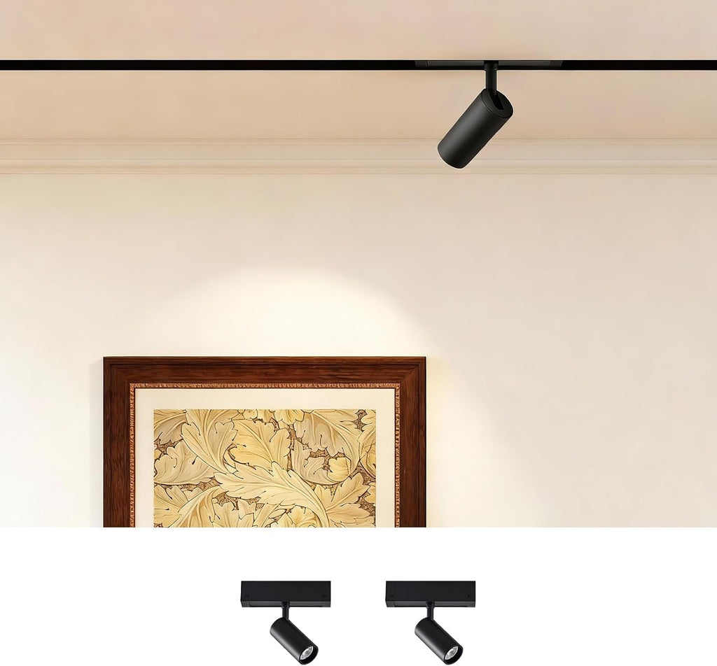 SCON 7W Magnetic Spotlight Head 2-Pack, 24V Dimmable Magnetic LED Downlight Lamp Head, 3 CCT 24° Beam, for Recessed/Ceiling Track Lighting System, Light Fixture for Kitchen, Living Room, Office, Shop