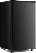 NEWBULIG Mini Fridge with Freezer 3.2 Cu.Ft Small Refrigerator for Office, Dorm, Small Fridge with Adjustable Thermostat, Energy Saving, Singel Door, Black
