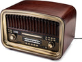 SoundBeast All-in-One AM/FM Radio with CD Player, Bluetooth Input, USB Playback & Recording, SD Card Playback, Aux Input, Built-in Speakers, Handmade Wooden Exterior