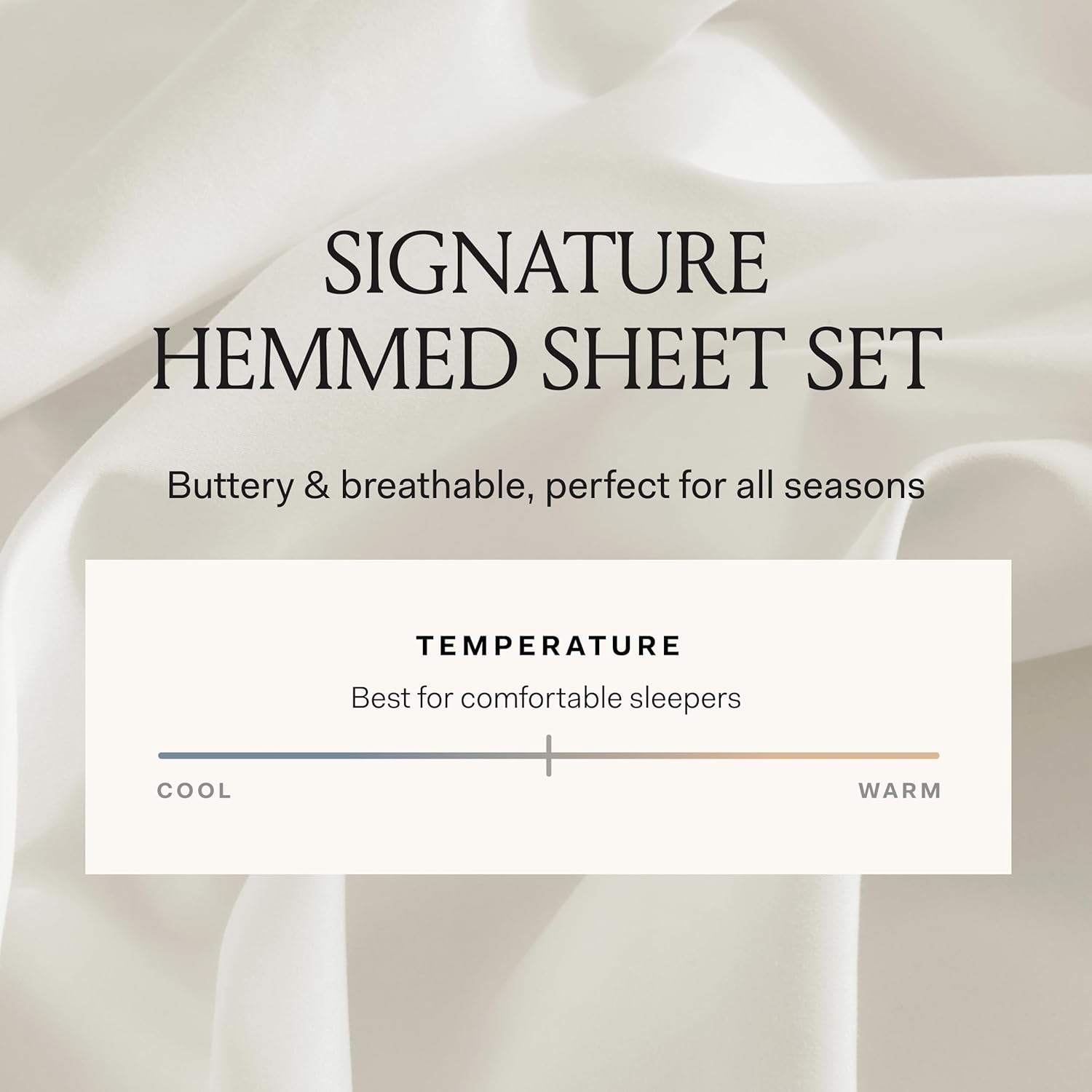 BOLL & BRANCH Signature Hemmed Sheet Set - King, White - Luxury 100% Organic Cotton - Includes 1 Flat, 1 Fitted, 2 Pillowcases - Buttery Soft