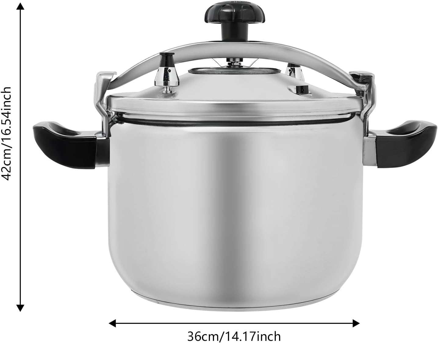 Stainless Steel Pressure Cooker, 26 Quart Electric Multi-Cooker, Fast & Safe Home Kitchen Appliance for Cooking Meal Prep Large Family Dinners & Entertaining 201 Stainless Steel Pot with Lid