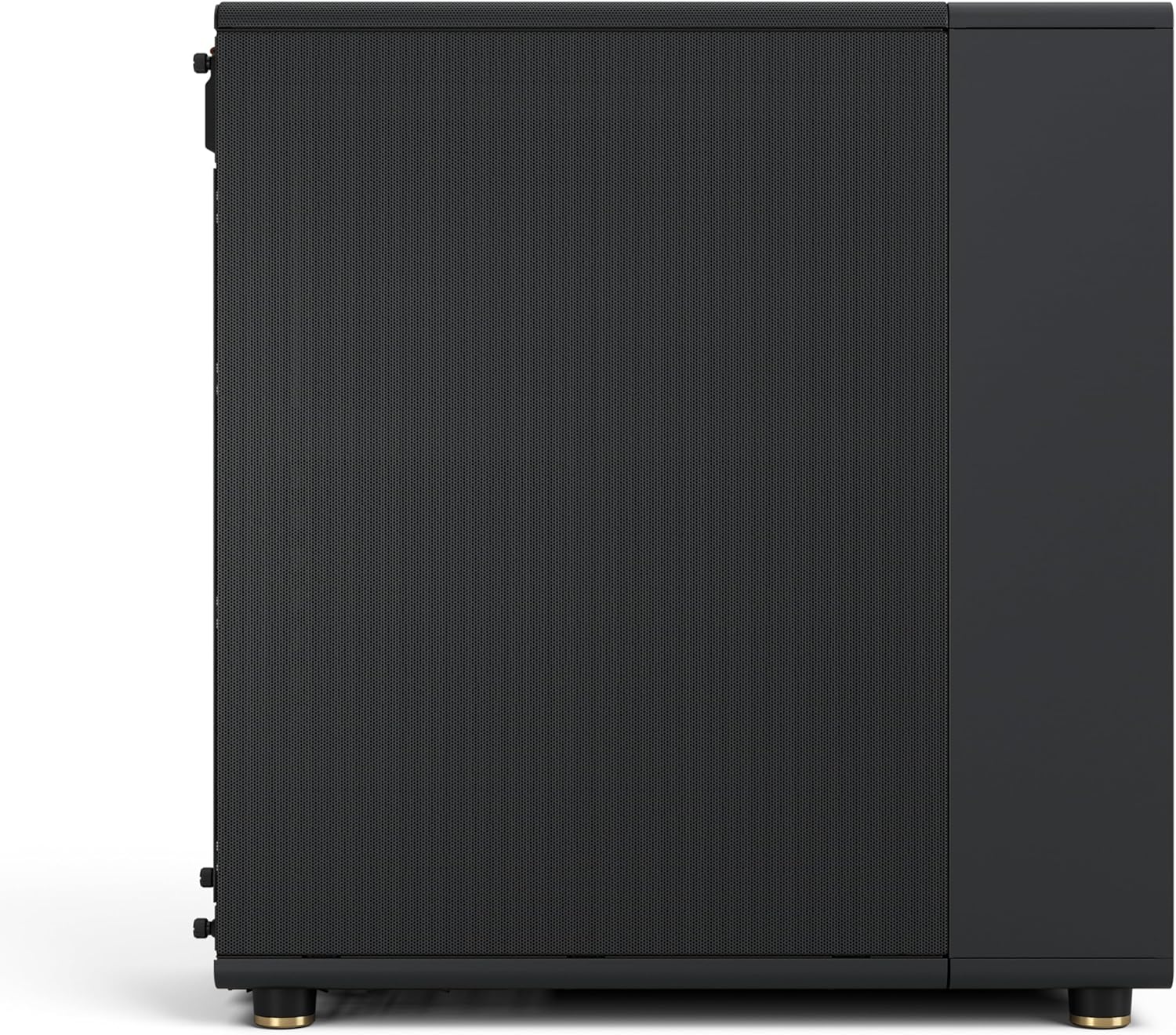Fractal Design North - Genuine Walnut Wood Front - Mesh Side Panels - Two 140mm Aspect PWM Fans Included - Type C USB - ATX Airflow Mid Tower PC Gaming Case,Charcoal Black