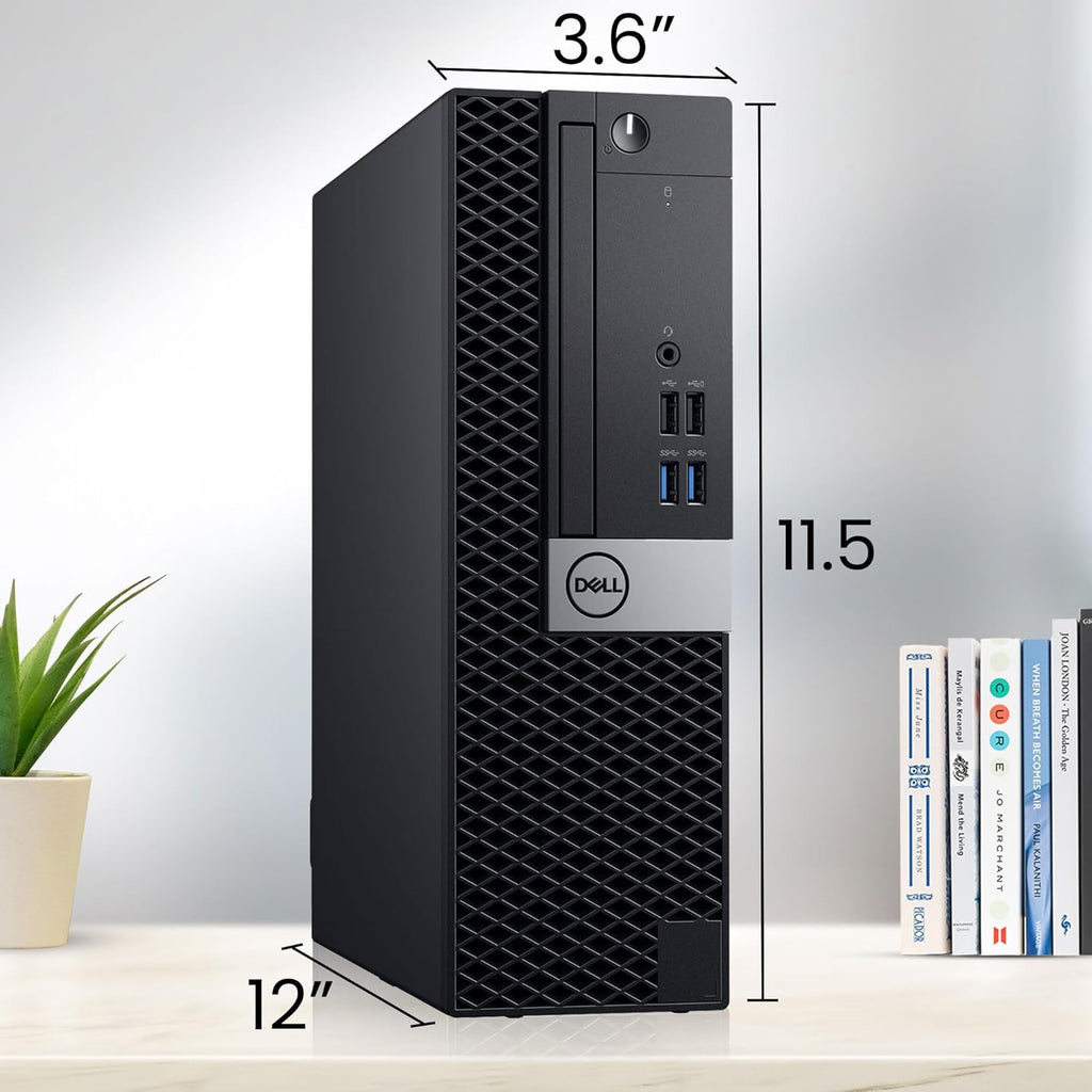 Dell OptiPlex SFF Desktop Computer PC, Intel Core i7-6700 Processor, 16GB DDR4 Ram, 512GB PCIe NVMe SSD, New 24 inch Monitor, HDMI, Built-in WiFi, Wireless Keyboard & Mouse, Windows 11 Pro (Renewed)