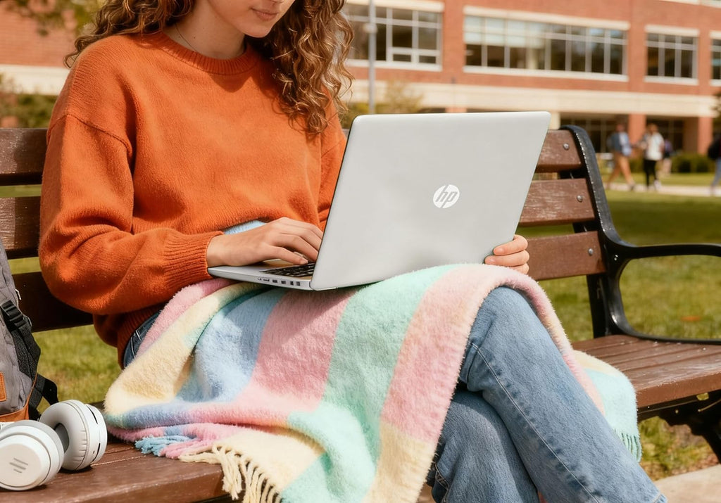 HP Laptop with Copilot AI • Latest Intel 4-Core N150 CPU • 128GB SSD • Windows 11, Microsoft Office 365 Included • Thin & Portable • w/o Mouse