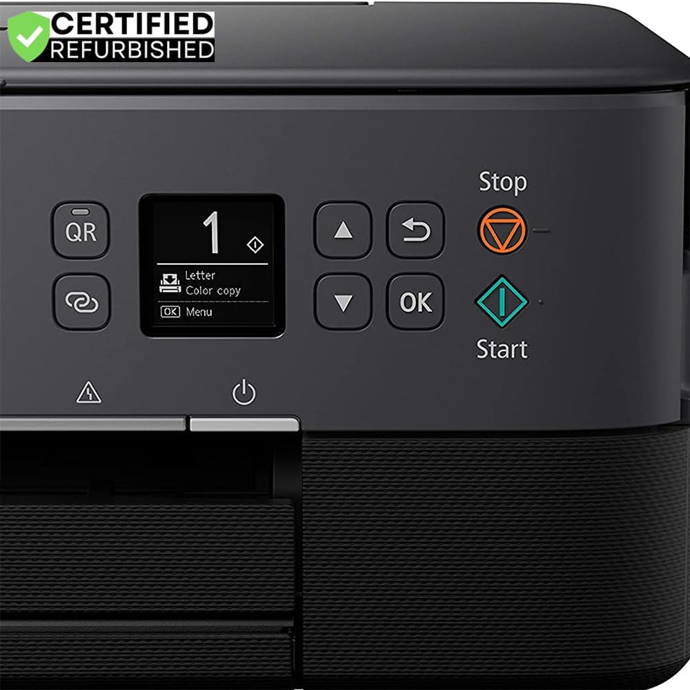 Canon PIXMA TS6420a All-in-One Wireless Color Printer with Print, Scan, Copy, Photo Print & Mobile Functions (Renewed) Bundle with DGE USB Cable + Print Like A Pro Guidebook Kit