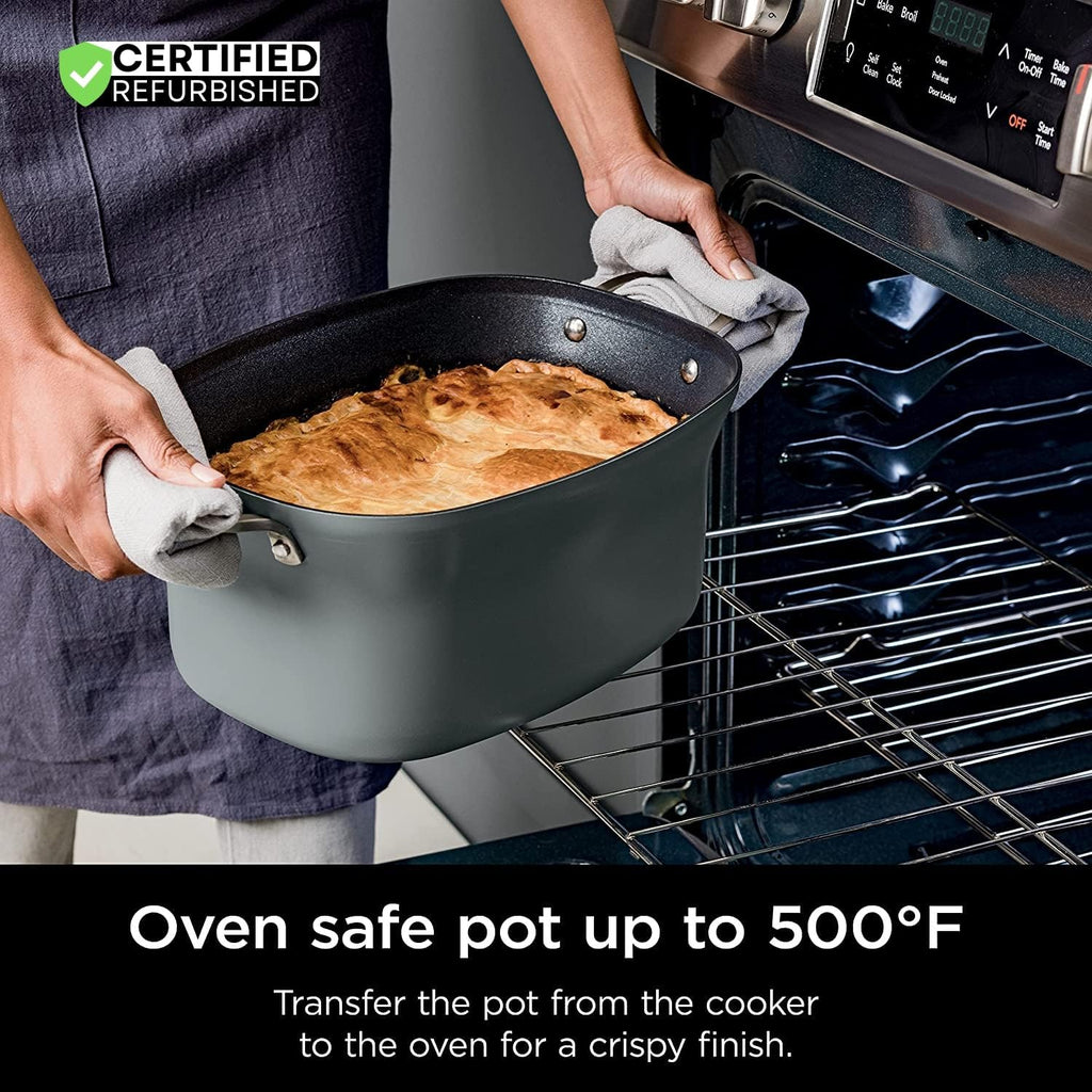 Ninja MC1001 Foodi Possible Slow Cooker PRO Multi-Cooker (Renewed) Bundle with 3 YR CPS Enhanced Protection Pack