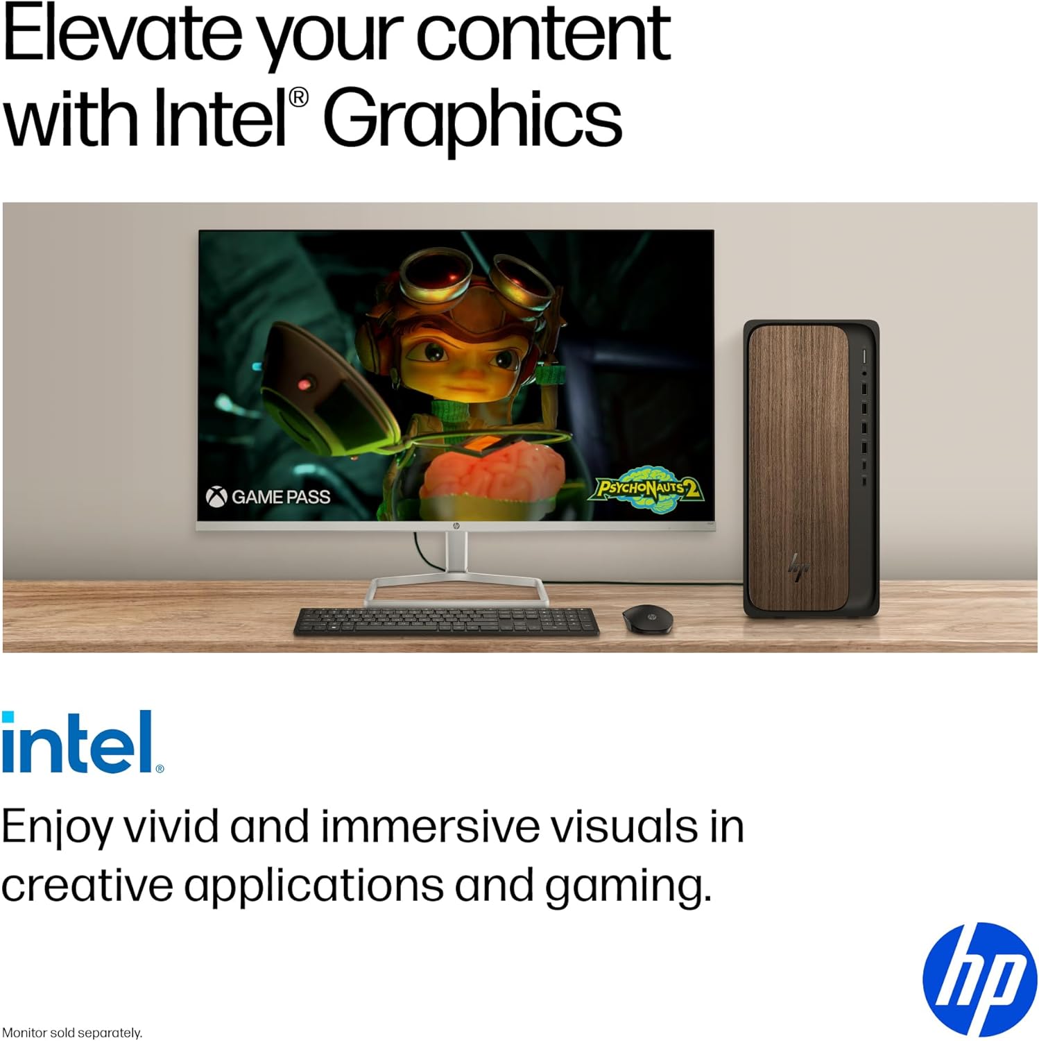 HP OmniDesk Desktop PC, Intel Core Ultra 5 225, 16 GB RAM, 512 GB SSD, Intel Graphics, Windows 11 Home, Microsoft Copilot, Dark Wood, M03-0010 (2025)