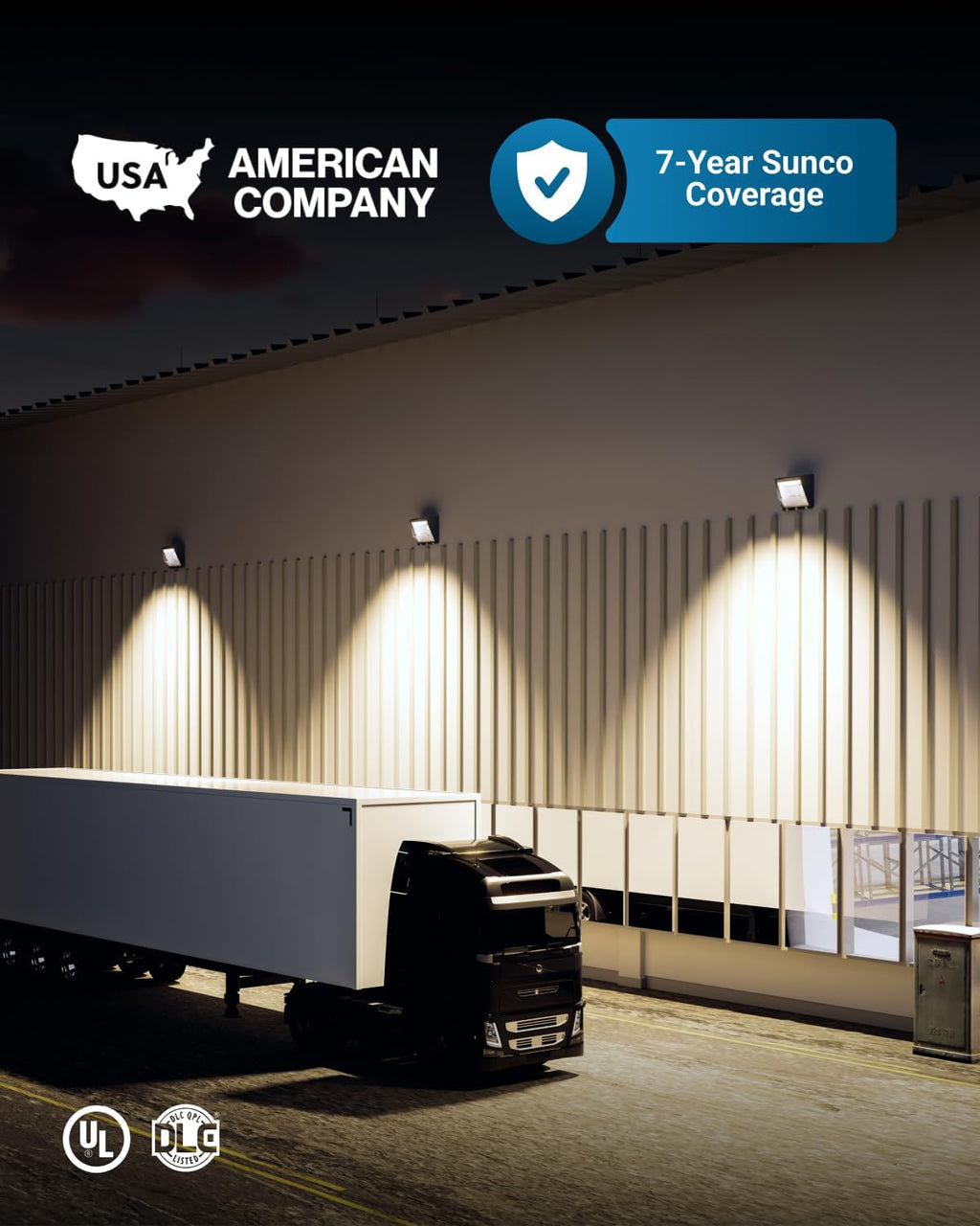 Sunco 120W LED Wall Pack Outdoor Dusk to Dawn Photocell Sensor Industrial Dimmable Waterproof Commercial Grade Security Warehouse Parking Lot, 5000K Daylight, 16200 Lumens, AC120-277V 6 Pack.