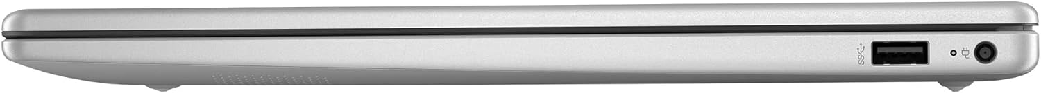 HP 15.6" Business Laptop Computer with 1-Year Microsoft Office 365 with AI Copilot, 16GB RAM 128GB SSD, Quad-Cores Intel Processor, Windows 11, PLUSERA Earphones & 8-in-1 Hub Included, Silver