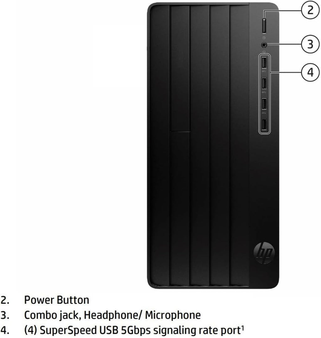 HP Desktop Computer 2026 Tower for Home Student & Business, 13th Gen Intel Quad-Core Processor, 16GB DDR4 RAM, 256GB PCIe SSD, WiFi Adapter, VGA, RJ-45, HDMI, Keyboard and Mouse, Windows 11 Home