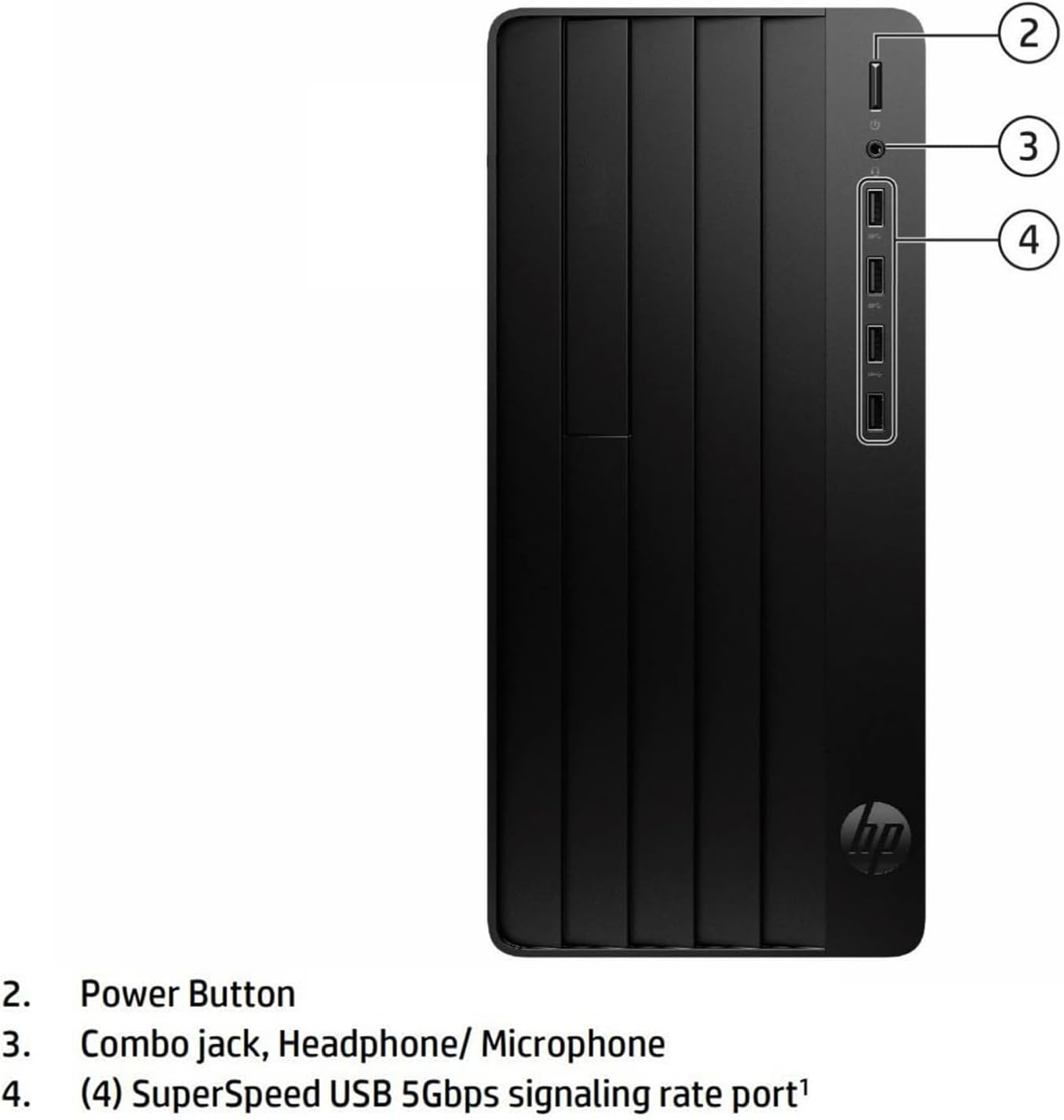 HP Desktop Computer Tower, 13th Gen Intel Quad-Core Processor, 8GB DDR4 RAM, 256GB SSD, Keyboard and Mouse, WiFi Adapter, Vga, Rj-45, Hdmi, Windows 11 Home, Office 365