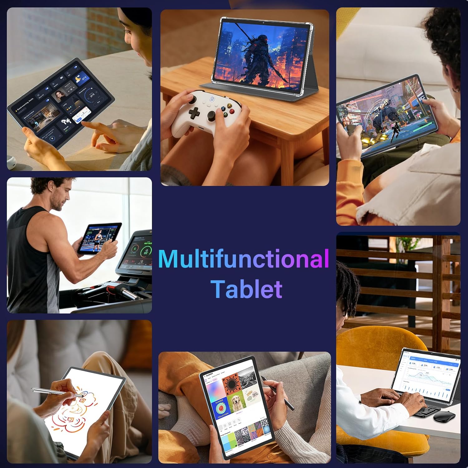 2026 11 Inch Tablet, Android 15 Tablet with Keyboard, 24GB+256GB+2TB Expand, Gemini AI Tablets PC with 8-Core, 8000mAh, 5G WiFi, Widevine L1, GPS, 2 in 1 Large Tablet with Case, Mouse, Stylus (Black)