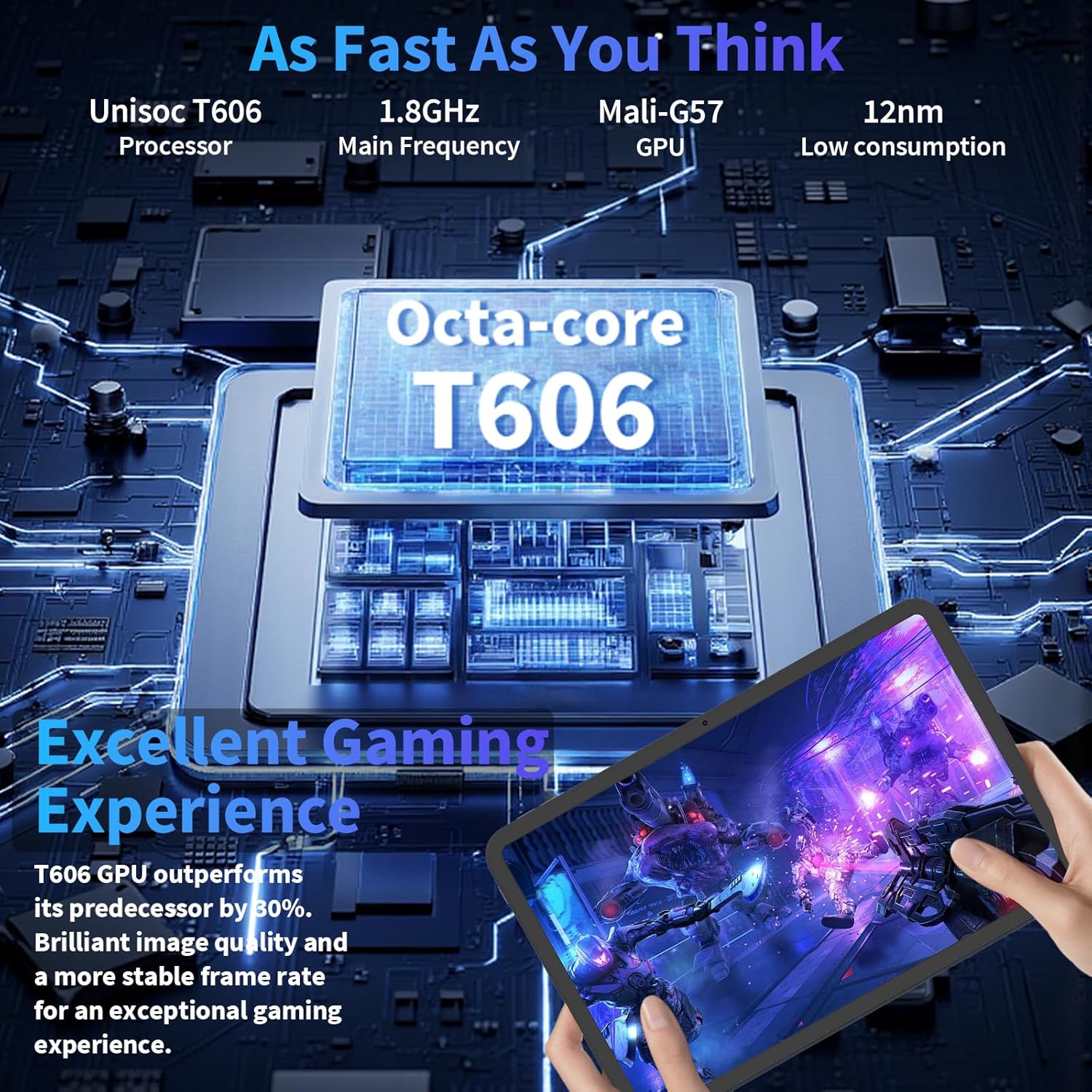 10 Inch Tablet, 2026 Android 15 Tablet with Keyboard, 26GB+256GB+2TB Expand, Tablets PC with Gemini AI, Octa-Core, 8000mAh, 5G WiFi, Widevine L1, GMS, 2 in 1 Tablets with Case, Mouse, Stylus (Black)