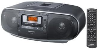 Panasonic RX-D55GC-K Boombox - High Power Portable Stereo AM/FM Radio, MP3 CD, Tape Recorder with USB & Music Port Sound with 2-Way 4-Speaker (Black)