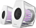 Edifier G2000 Pro Bluetooth Computer Speakers with 7.1 Virtual Surround Sound, RGB Lighting, USB & Aux Input - Ideal Gaming Desk Accessories for PC, PS5, Game Console (White)