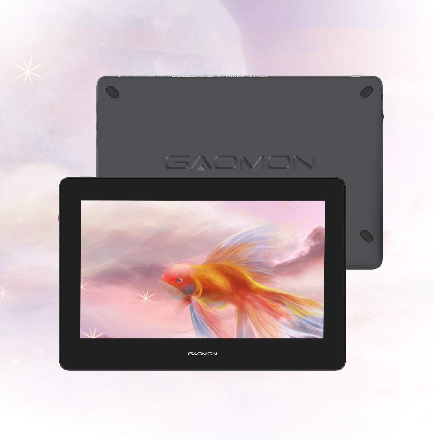 GAOMON PD1220 11.6'' Pen Display (Charcoal Grey) 86% NTSC Full Laminated Graphics Drawing Tablet with Tilt Support 8192 Levels Passive Stylus, Compatible with Windows & Mac &Android