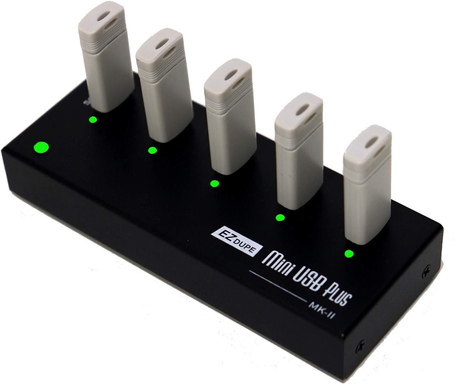 New Update Version EZ Dupe 1 to 4 Mini USB Plus MK II Duplicator - Standalone Portable USB Flash Media Thumb Drive Compact Copier (DM-FU0-5V04B-V2)