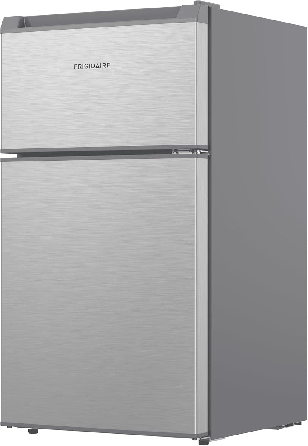 Frigidaire Compact Refrigerator with Top Freezer - 2 Door Fridge with 3.2 Cu Ft, Contemporary Series, Platinum
