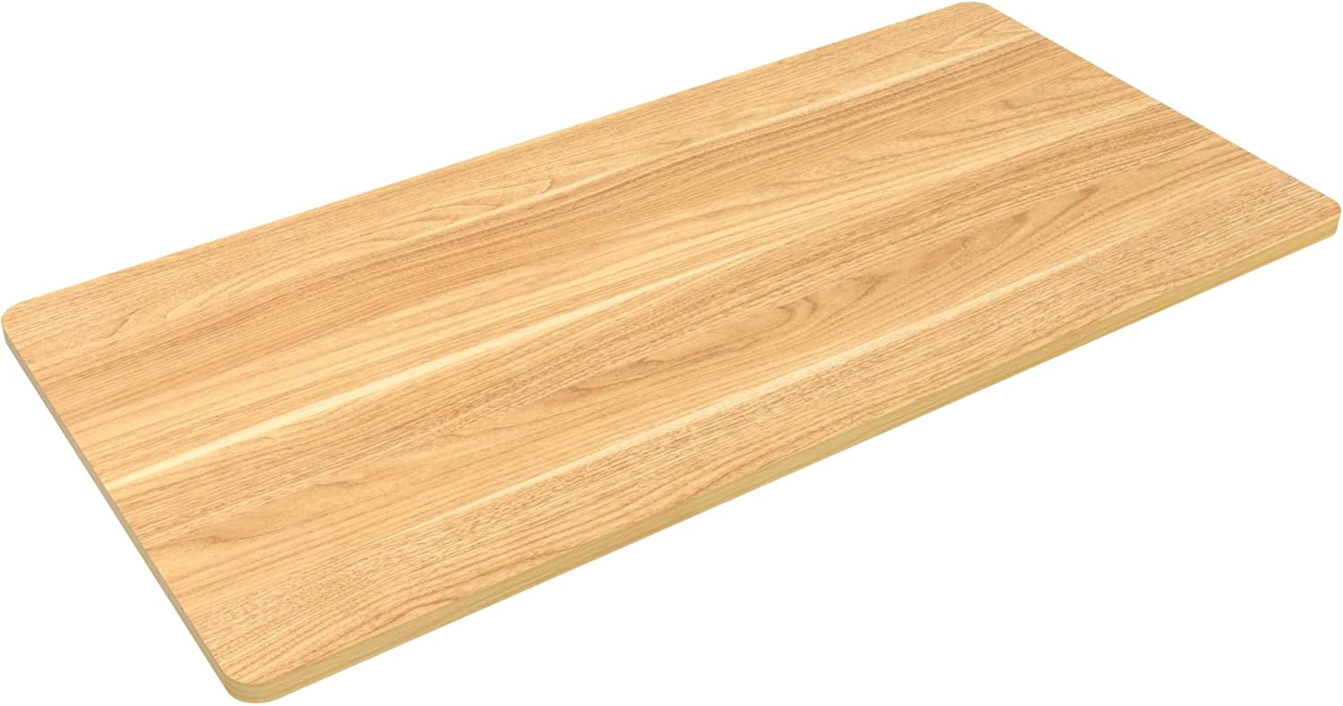 FLEXISPOT Whole Piece 48"x24" Desktop 1" Thickness Height Adjustable Desk Rectangular Tabletop Maple Board (48INCH Maple Top)