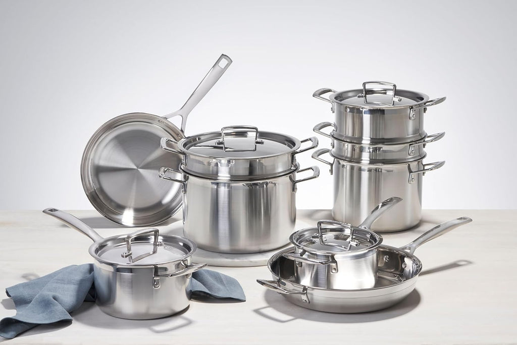 Le Creuset Stainless Steel Classic 3-Ply Saucepan, 3qt