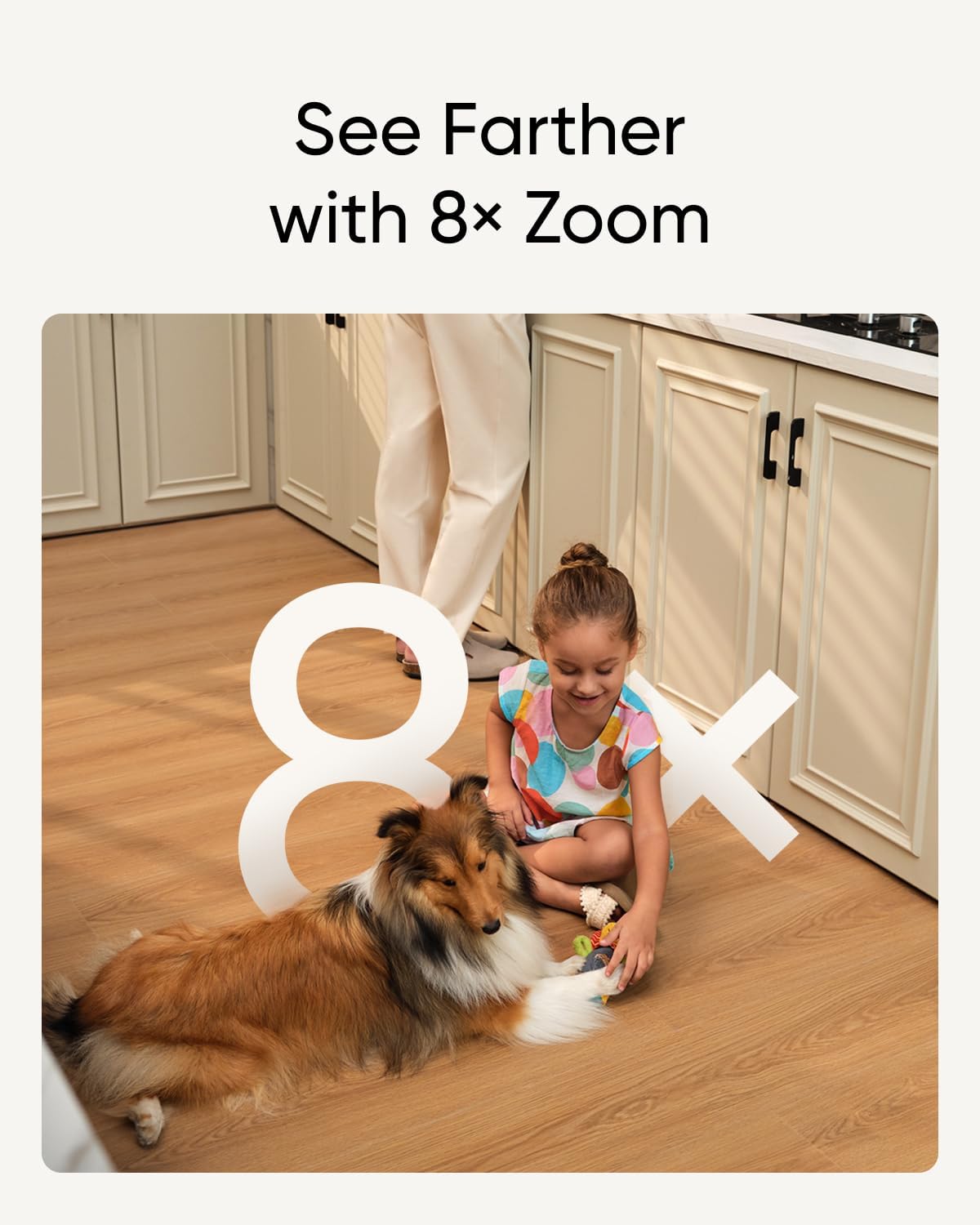 eufy Security 4K Indoor Cam S350, No Subscription, Dual Cameras, 8× Zoom, 360° Coverage, Works as a Pet Camera, Nanny/Senior/Baby Monitor, AI Auto-Tracking, Human/Pet/Cry Detection, 2.4/5 GHz Wi-Fi