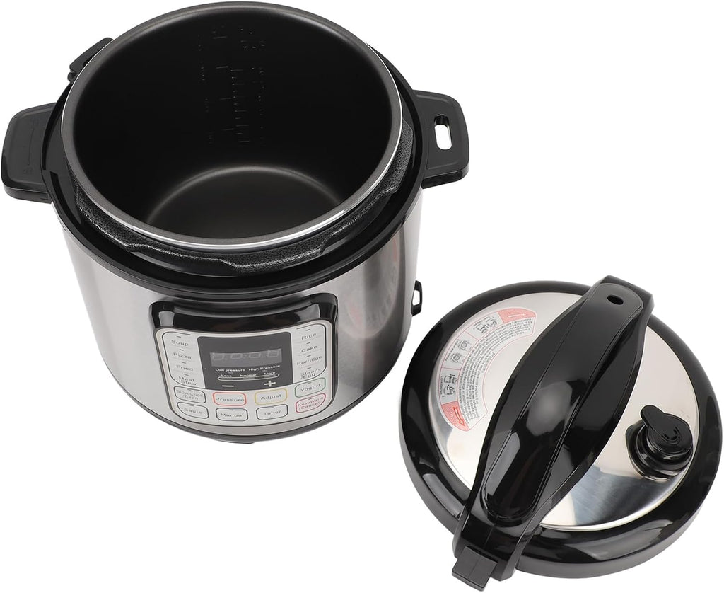 Ymiko 16 in 1 Electric Pressure Cooker, 6L Multi Cooker Dishwasher Safe for Slow Cooker Rice Cooker Steam Pot Yogurt Maker Warmer, smart programs with overheat, overcurrent, (US Plug 110V)