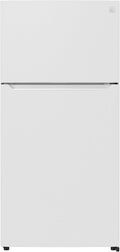 Kenmore 33" Top Mount Refrigerator with Freezer - Adjustable Shelving, Humidity-Controlled Crispers, Optional Ice Maker, LED Lighting, ENERGY STAR Certified, 25 cu. ft. Capacity - White