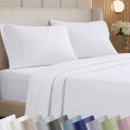 California Design Den California King Sheet Sets - 1000 Thread Count Sateen Sheets, Thick and Natural 100% Cotton, Deep Pockets, Durable Bedding Set - White