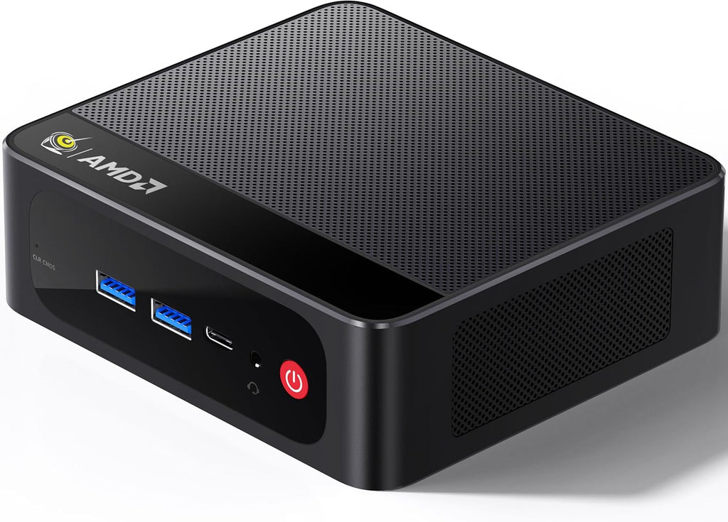 Beelink SEI Mini PC, AMD Ryzen 7 7735HS(up to 4.75GHz), 24GB LPDDR5 500GB PCIe x4, Radeon 680M Graphics Triple 4K Display, 2.5G LAN, Office Mini Desktop Computer