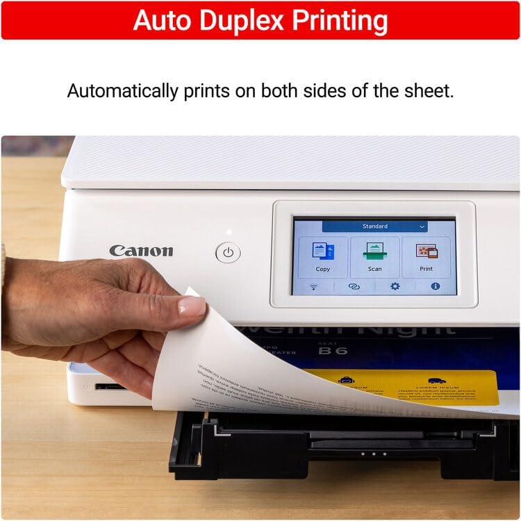 Canon PIXMA TS8820 Wireless All-in-One Inkjet Printer | Print Copy Scan | High-Resolution Photo Color Output for Home Office Creative Projects Everyday Documents + 32GB Card + More (8 Items)