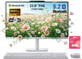 Lenovo 24” FHD A100 All-in-One Desktop Computer for Home Office, 16GB RAM, 512GB Storage, Microsoft Copilot AI, Intel 8-Core CPU, Wireless KB & Mouse, Support Dual Display, Win11, White, w/ 64GB USB