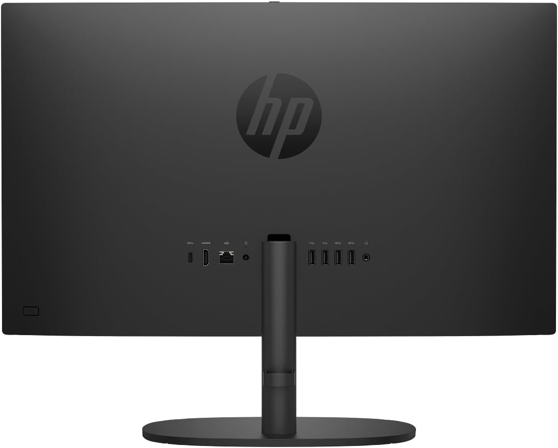 HP 21.5" FHD All-in-One Desktop Computer, 8GB RAM 512GB SSD, Intel N200 Processor, Keyboard & Mouse Included, PLUSERA 8-in-1 Hub, Windows 11, Jet Black