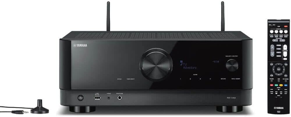 Yamaha RXV4ABL-RB 5.2-Ch. 80 Watt AV Receiver - Certified Refurbished