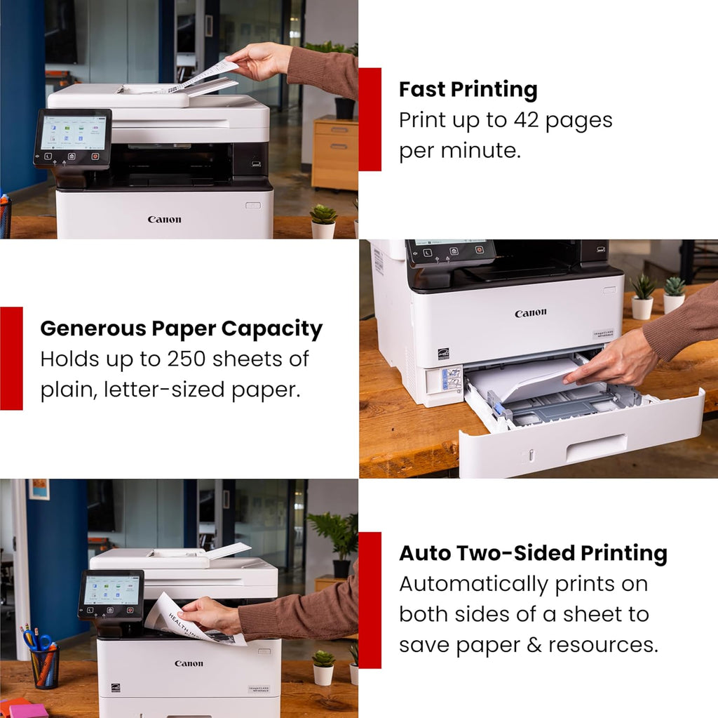 Canon imageCLASS MF465dw II - Monochrome Wireless Duplex Laser Printer with Print, Copy, Scan, Fax, Expandable Paper Capacity and 3 Year Limited Warranty, 42 PPM