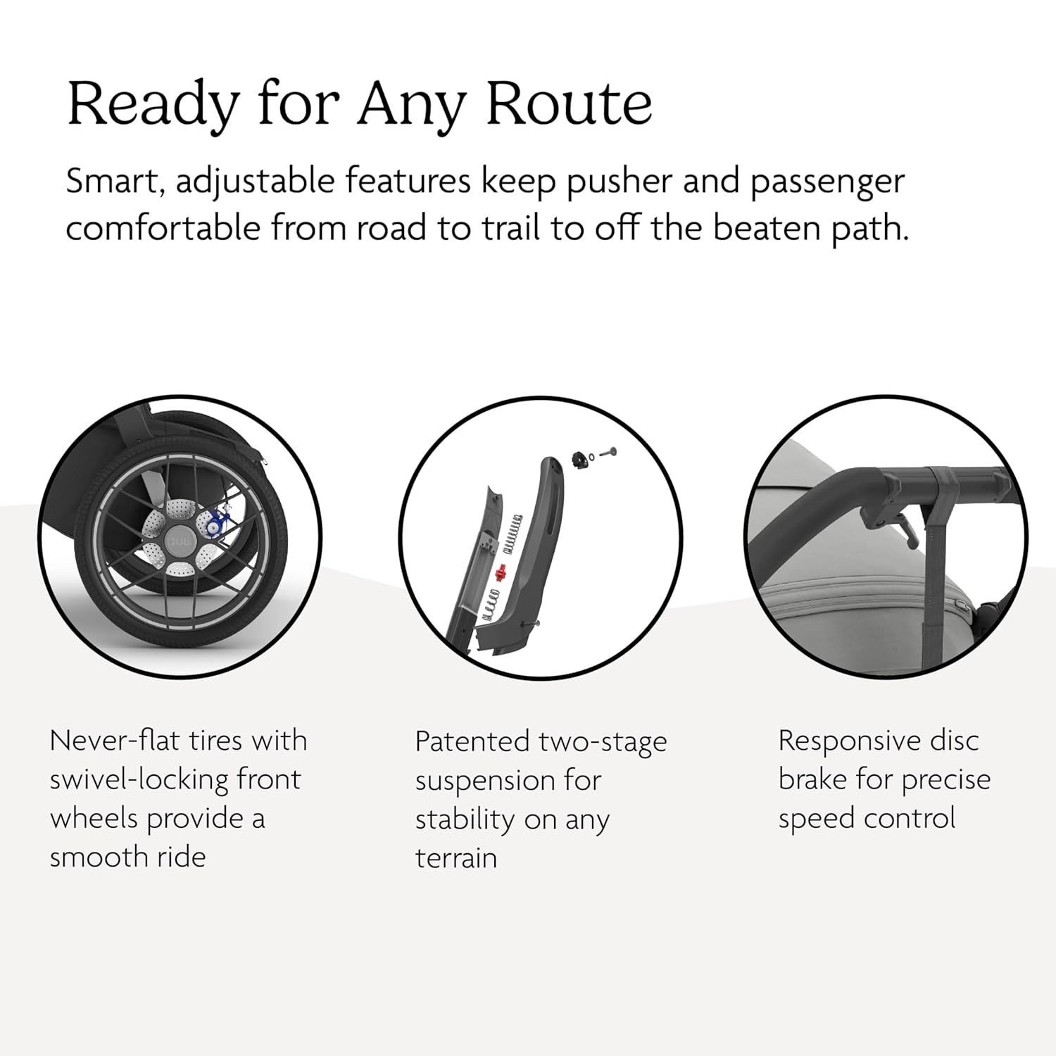 UPPAbaby Ridge V2 Jogging Stroller | All-Terrain Performance Suspension + Never-Flat Tires Built for Walking, Running + Trails | Water Bottle Holder Included | Savannah (Pearl Grey | Carbon Frame)