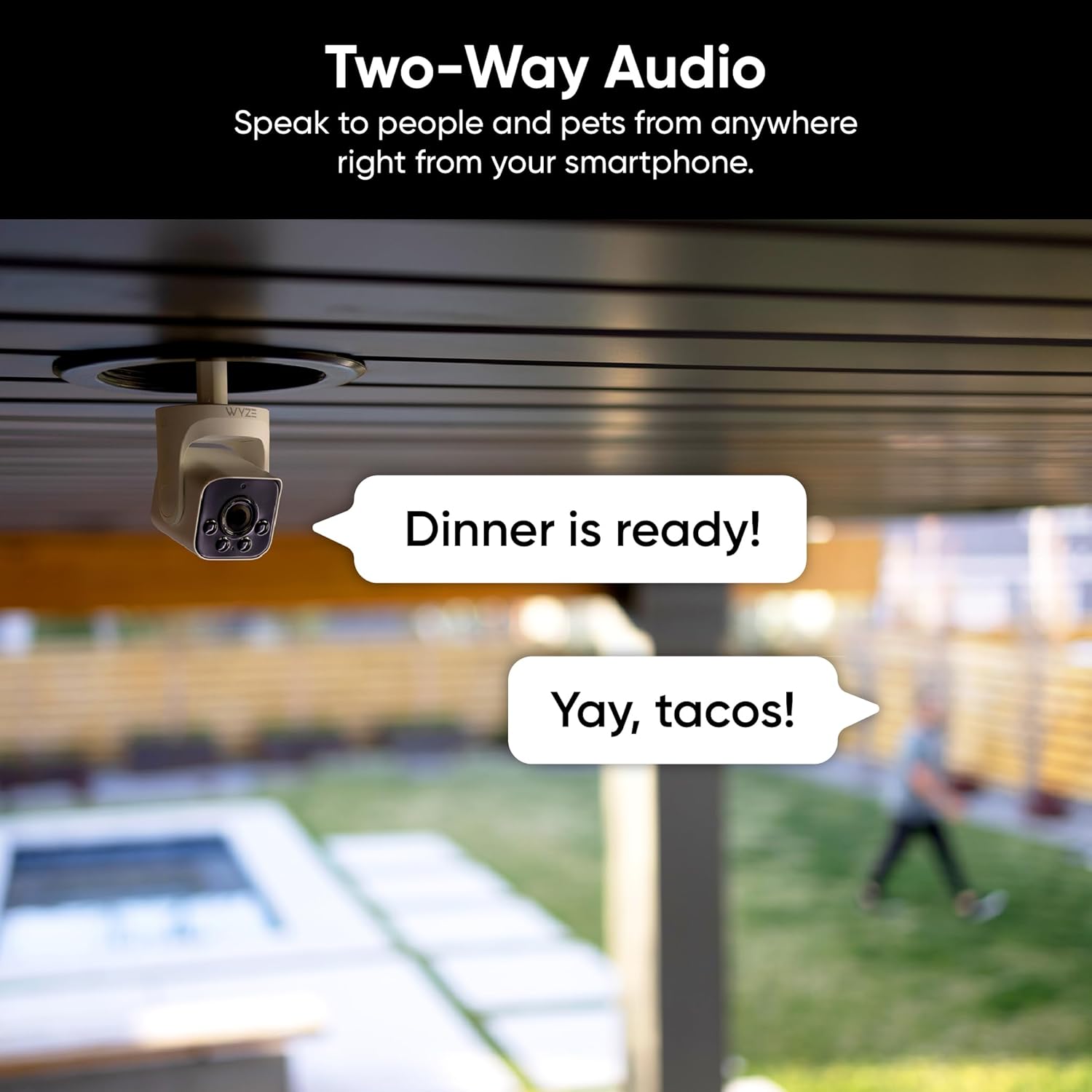 WYZE Bulb Cam Security Camera, 2K HD Outdoor Light Bulb Camera, Color Night Vision, Dimmable LED Bulb, Motion Detection, Siren Alarm, Works w/Alexa/Google Assistant (2 Pack)