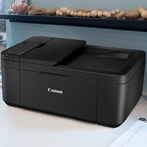 Canon PIXMA TR4720 All-in-One Wireless Printer with Auto Document Feeder, Mobile Printing, Copy, Fax and Scanner Black 5074C002 Bundle with DGE USB Connection Cable + Print Like A Pro Guidebook Kit